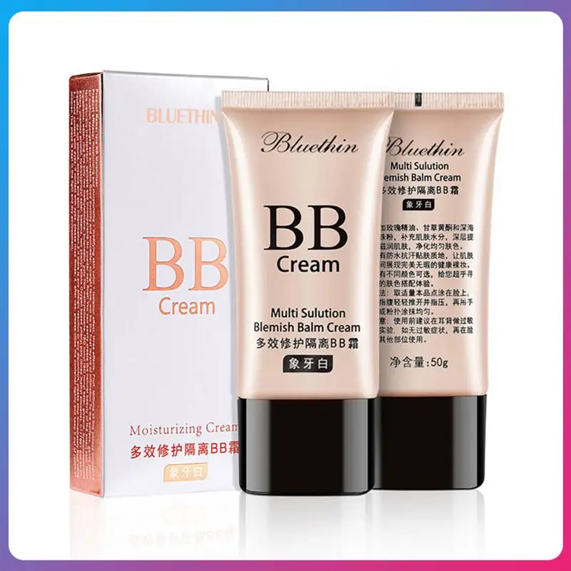

Makeup BB Cream Natural Whitening Brighten Makeup Base Foundation Cream Waterproof Concealer BB&CC Cream Maquiagem TSLM2