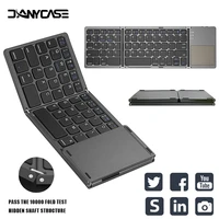Mini folding keyboard Touchpad Bluetooth-compatible 3 0 Foldable Wireless Keypad for Windows Android ios Tablet ipad Phone