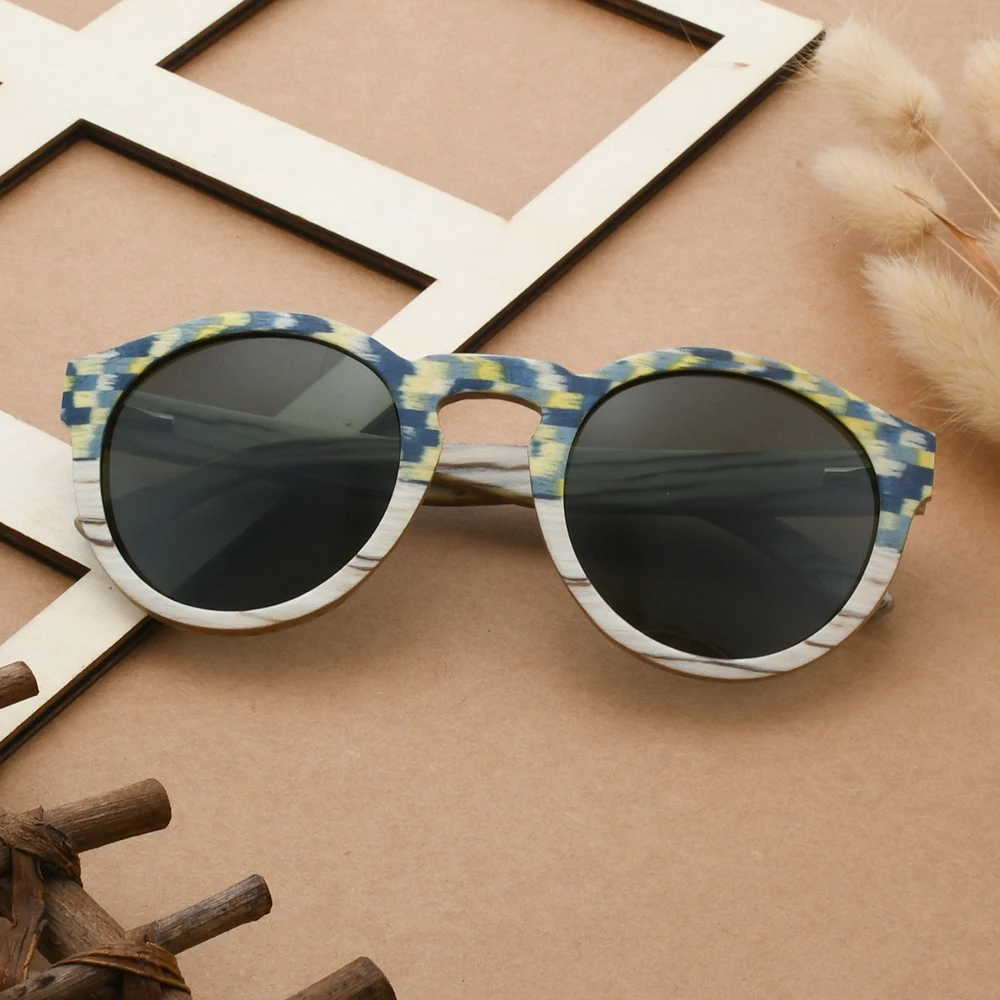 Уникальный Дизайн Деревянные бамбуковые солнцезащитные очки для мужчин 2024