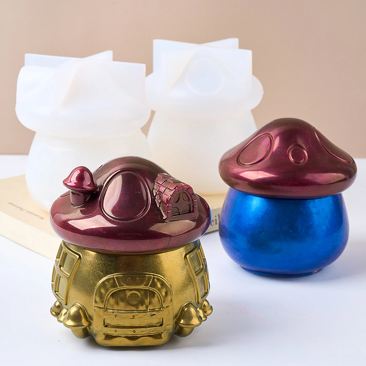 3D коробка для хранения грибов силиконовая форма с крышкой сделай сам Хрустальная