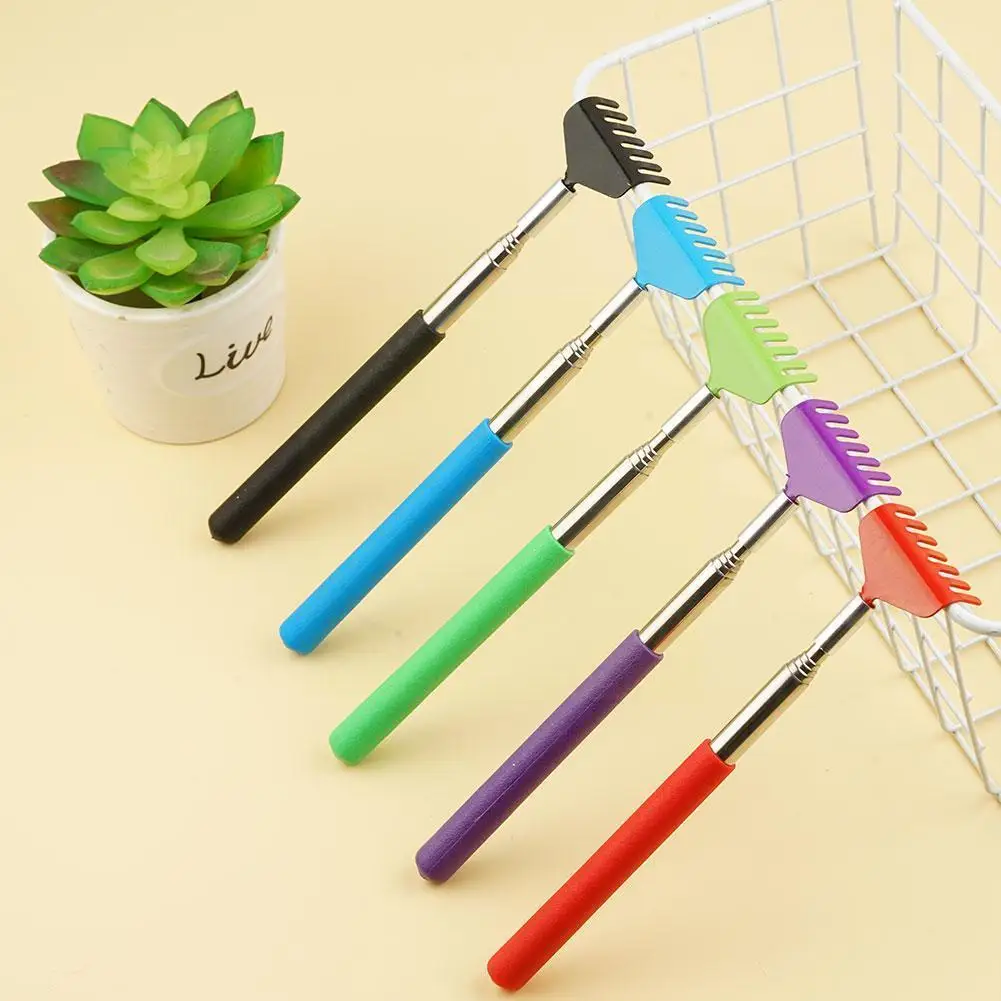 

Color Random Steel Telescopic Back Scratcher Telescopic Clip Portable Pen Tool Itch Scratcher Back Massage L8y3
