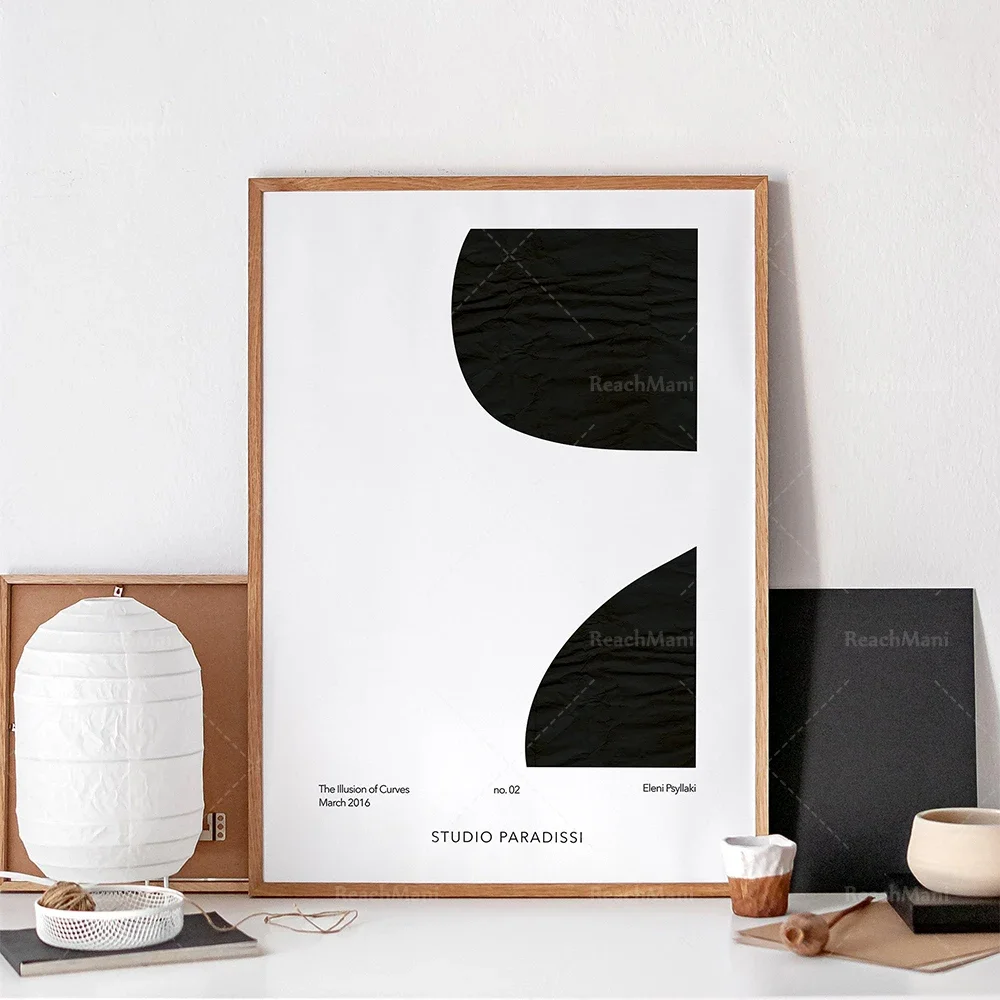 Современные абстрактные выставочные плакаты для печати с художественным