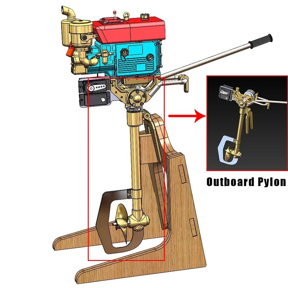 Дизельный двигатель MUSA металлический специальный подвесной пилон