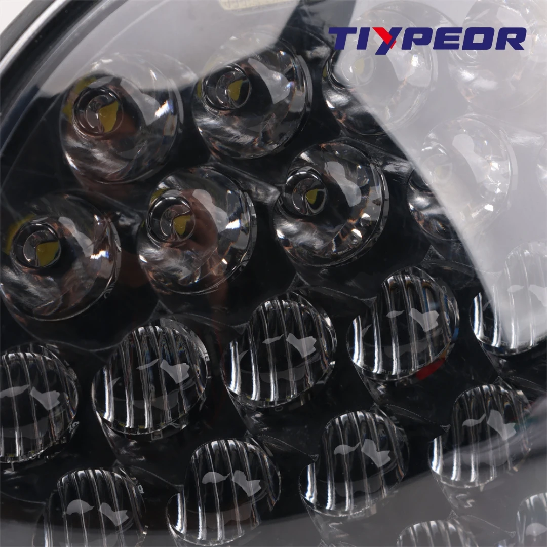 Фото Фара TIYPEOR алюминиевая 5.75'' CREE LED для Harley - 9-16V DC, ближний/дальний свет, 45W/30W, 6000K-6500K, белый свет, 3500LM/2000LM №2