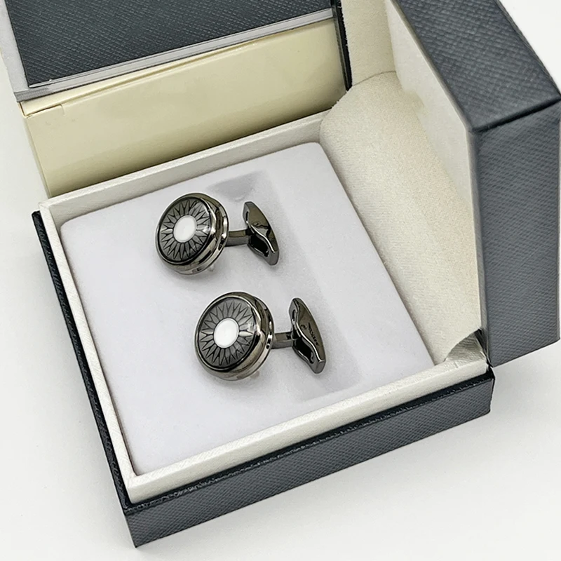 

LAN MB French Cufflinks Men's Business Dress Cuff-Link Luxury Design 4 Colors M06