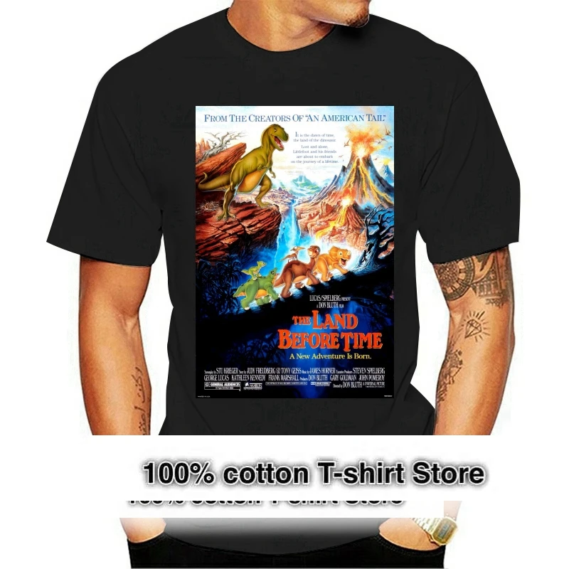 

The Land Before Time футболка Bluray Dvd постер футболка маленький средний большой размер Xl модная крутая футболка