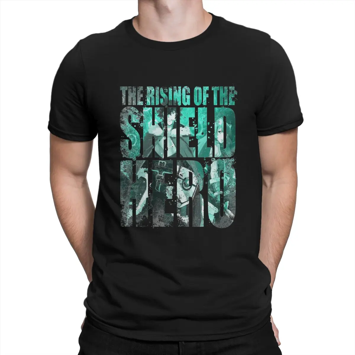 

Men T-Shirts The Rising of The Shield Hero Naofumi Iwatani Awesome 100% Cotton Tees Short Sleeve T Shirts O Neck Clothing 6XL