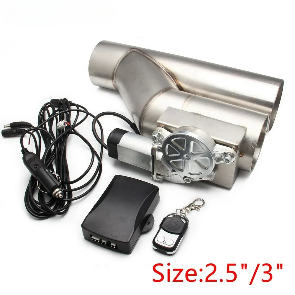 Универсальный Электрический Выхлопной Клапан 2 5 дюйма 3 выхлопная труба с