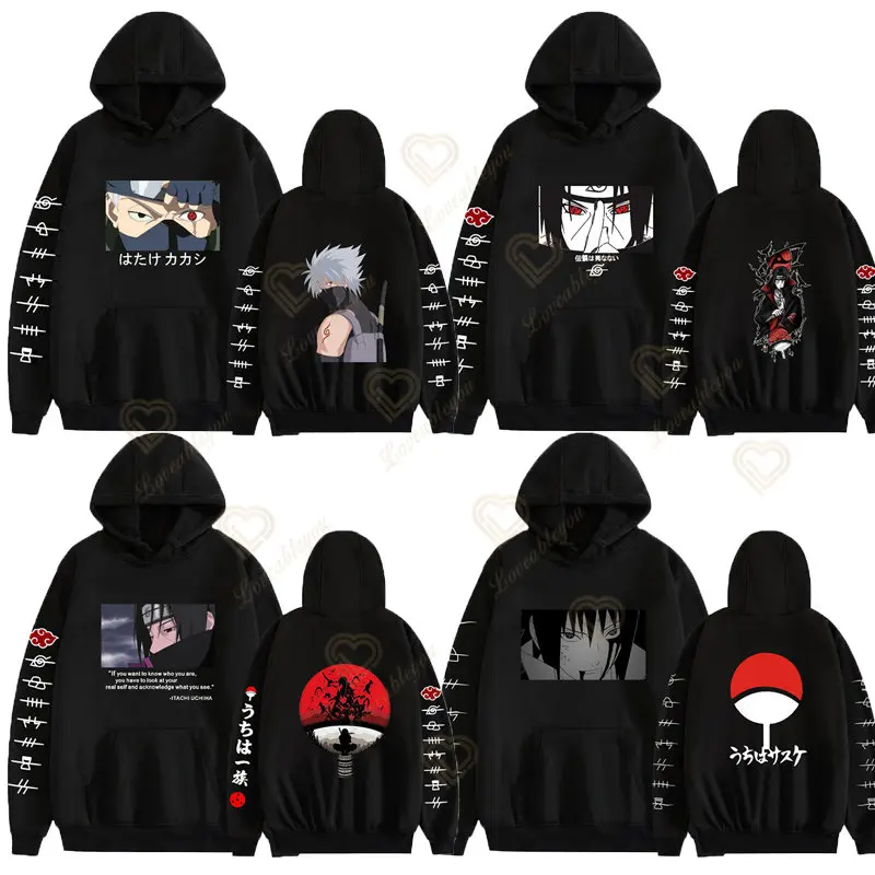 

Naruto Akatsuki Costumes Fashion Anime Hoodies Jacket Men Harajuku 3D Hoody Coat Cosplay Costume Hooded Sweatshirts Streetwear