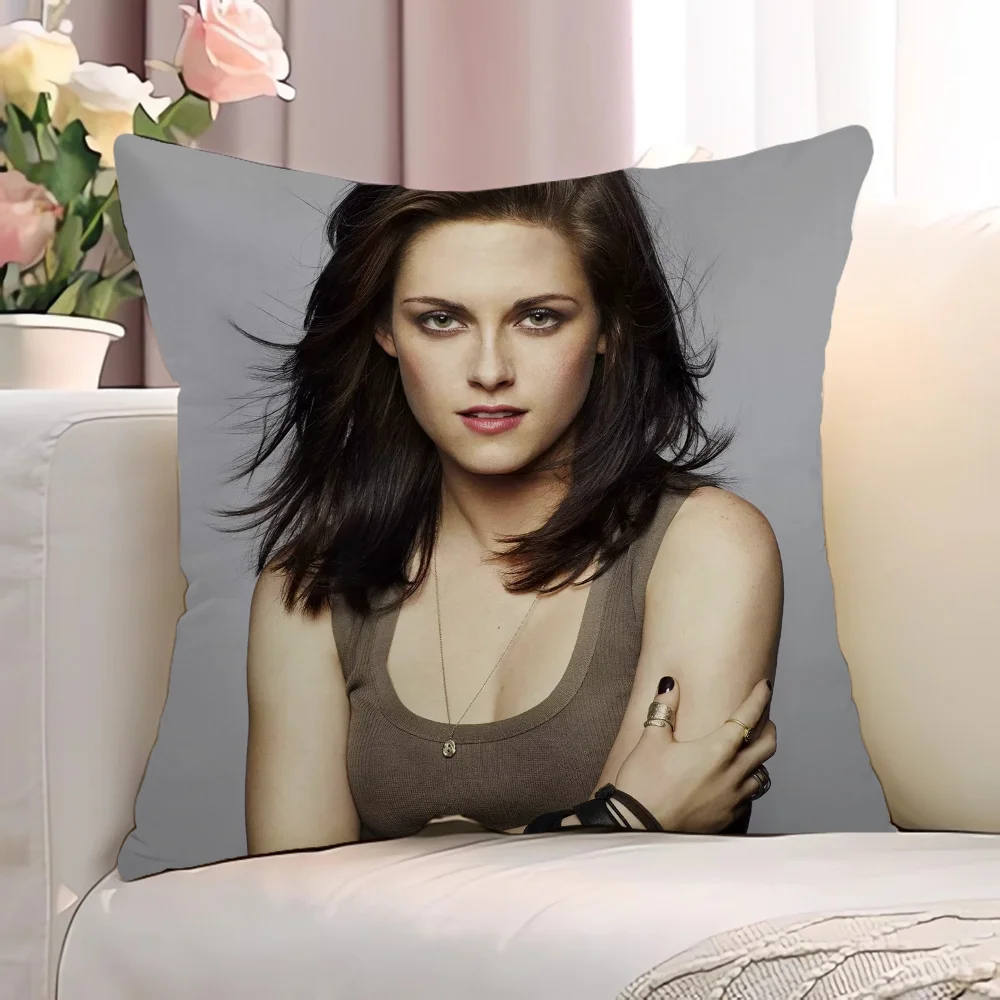 K-Kristen StewartS Декоративные Наволочки 45x45 См Полиэстер Хлопок Плед С Принтом