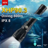 600000 dazzle super xhp90 3 super waterproof diving torch xhp90 high power l2 diving led flashlight ipx8 underwater lantern