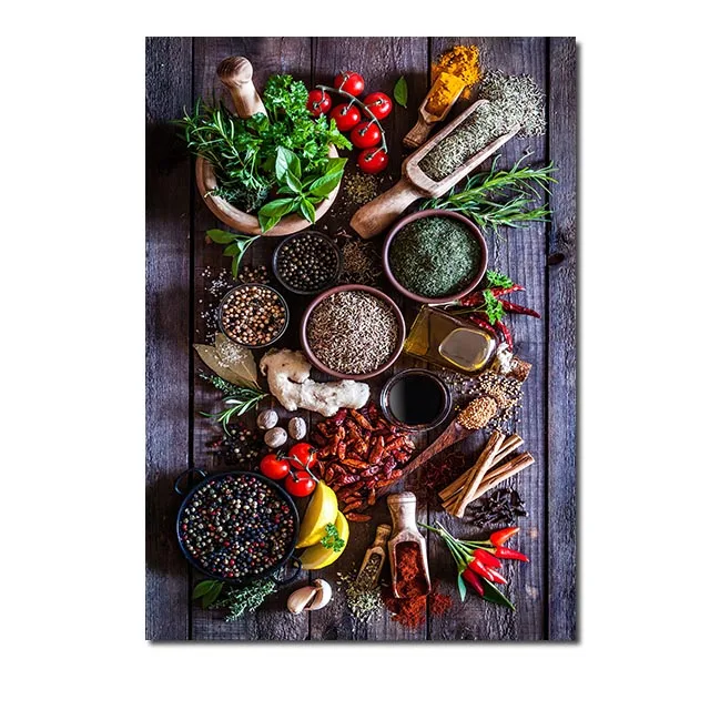 

Печать на холсте "Кухня Травы Специи"