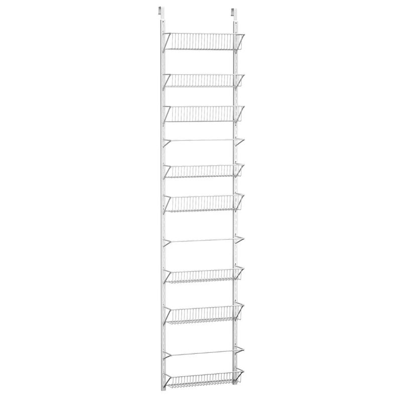 

Over-the-Door White Metal Kitchen Storage Spice Shelves