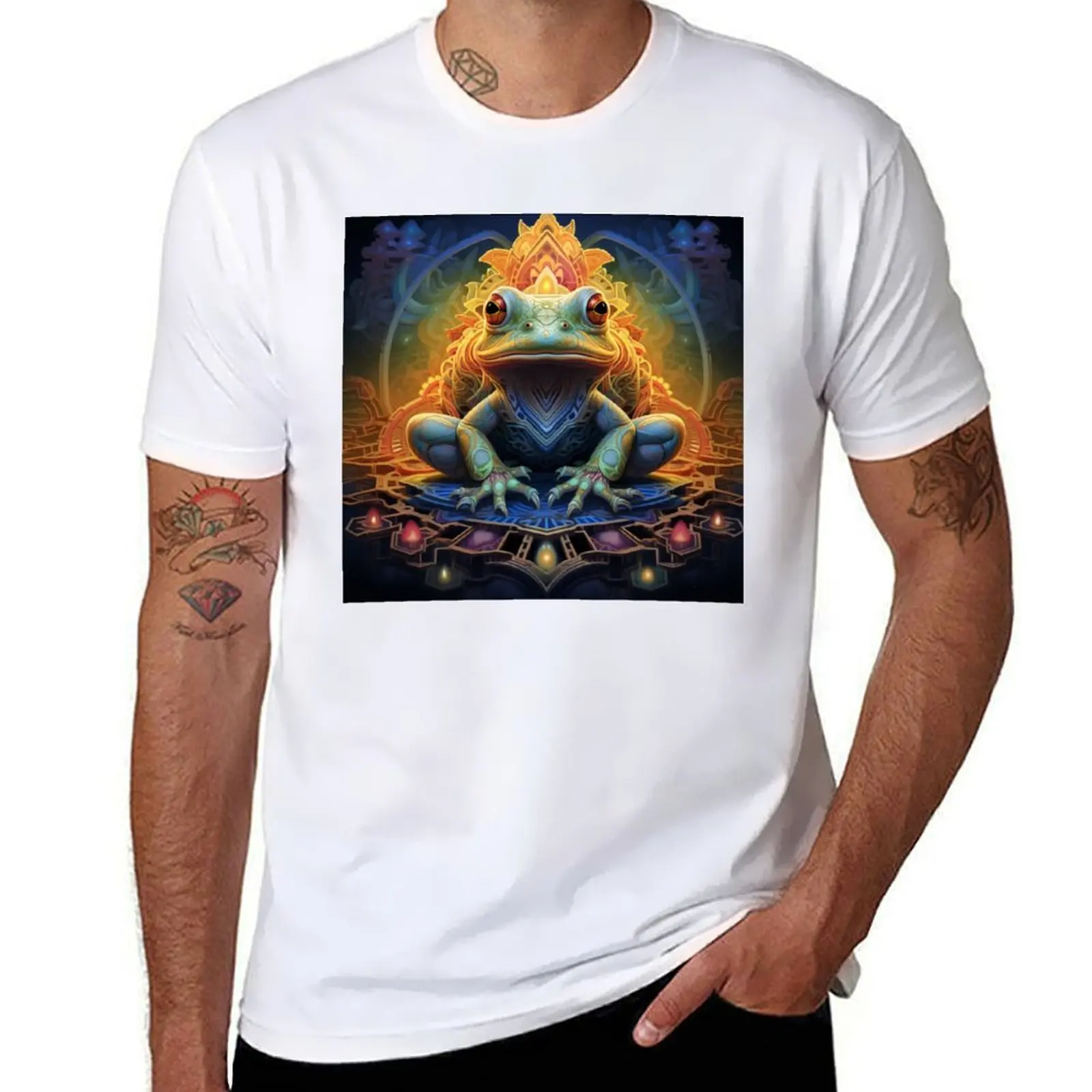 Фото Кебо, Сакральная лягушка Амазонки... футболка dmt art футболки для мужчин забавная футболка с рисунком №1