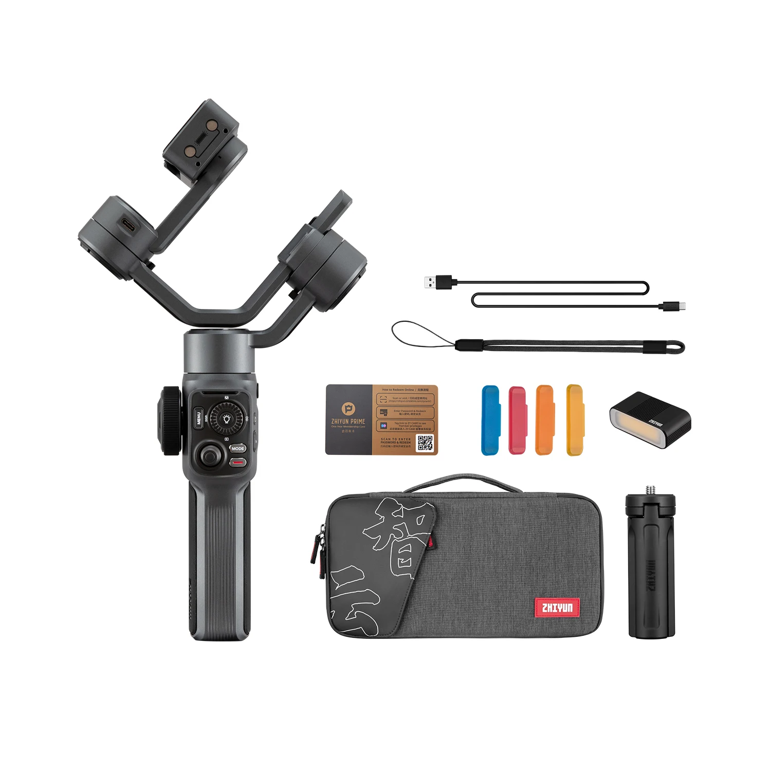 

ZHIYUN Smooth 5 Mobile Phone Handheld Stabilizer 3 - Axis Phone Gimbal ZHIYUN Smooth 5 for iPhone 13 PRO Samsung