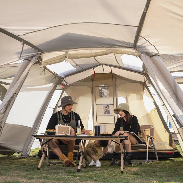 Mobi Garden Outdoor Camping Lansheng 3 /4 Air Column Tent Inflatable Version Family Travel Tent 3