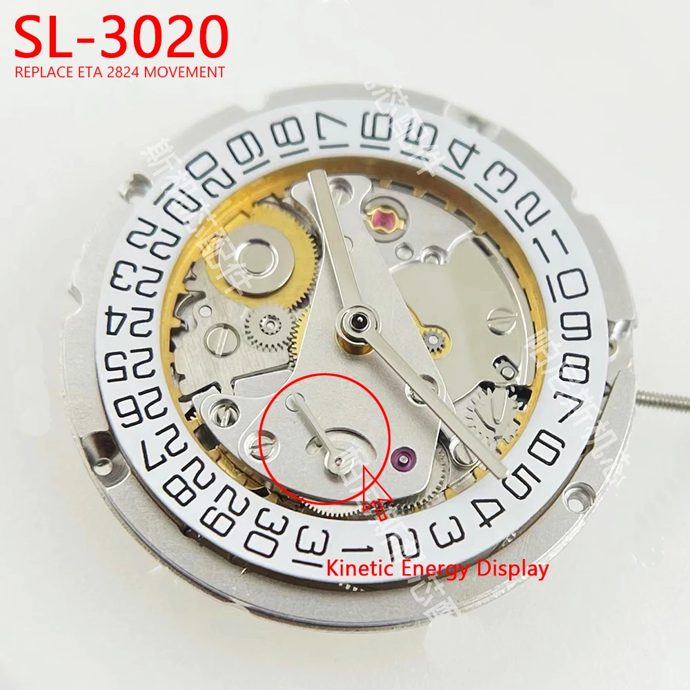Автоматическое механическое движение Dandong замена ETA 2824 с дисплеем на 6 часов