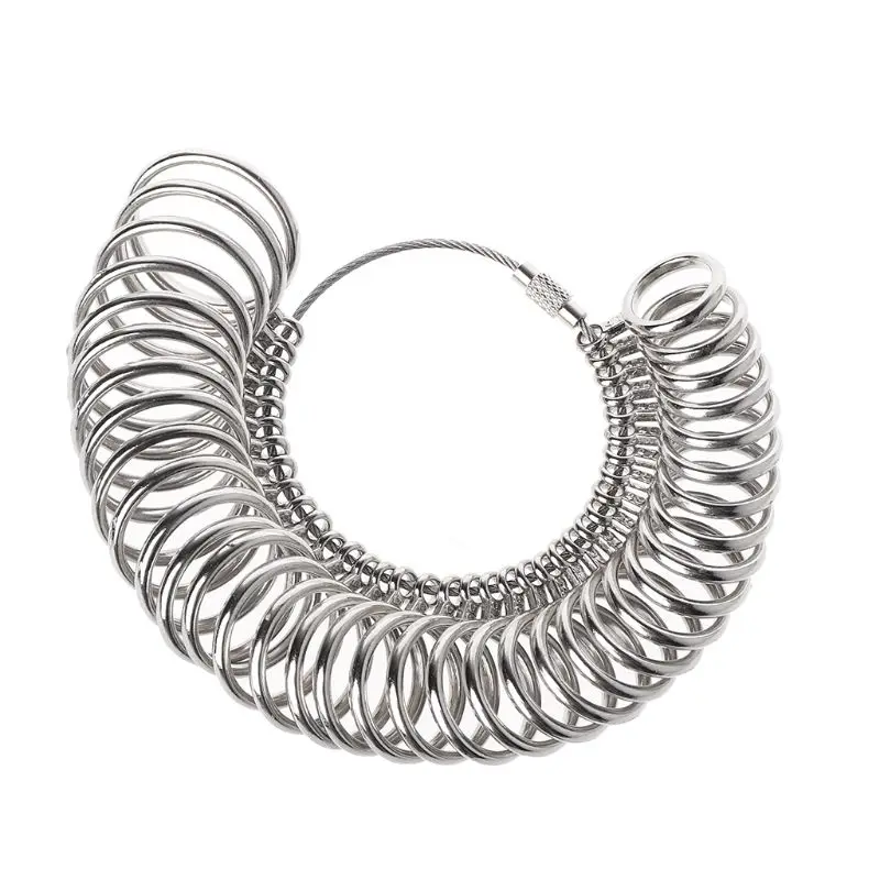 

New Standard Jewelry Tool Size Finger Ring Sizer Metal Measure Gauge