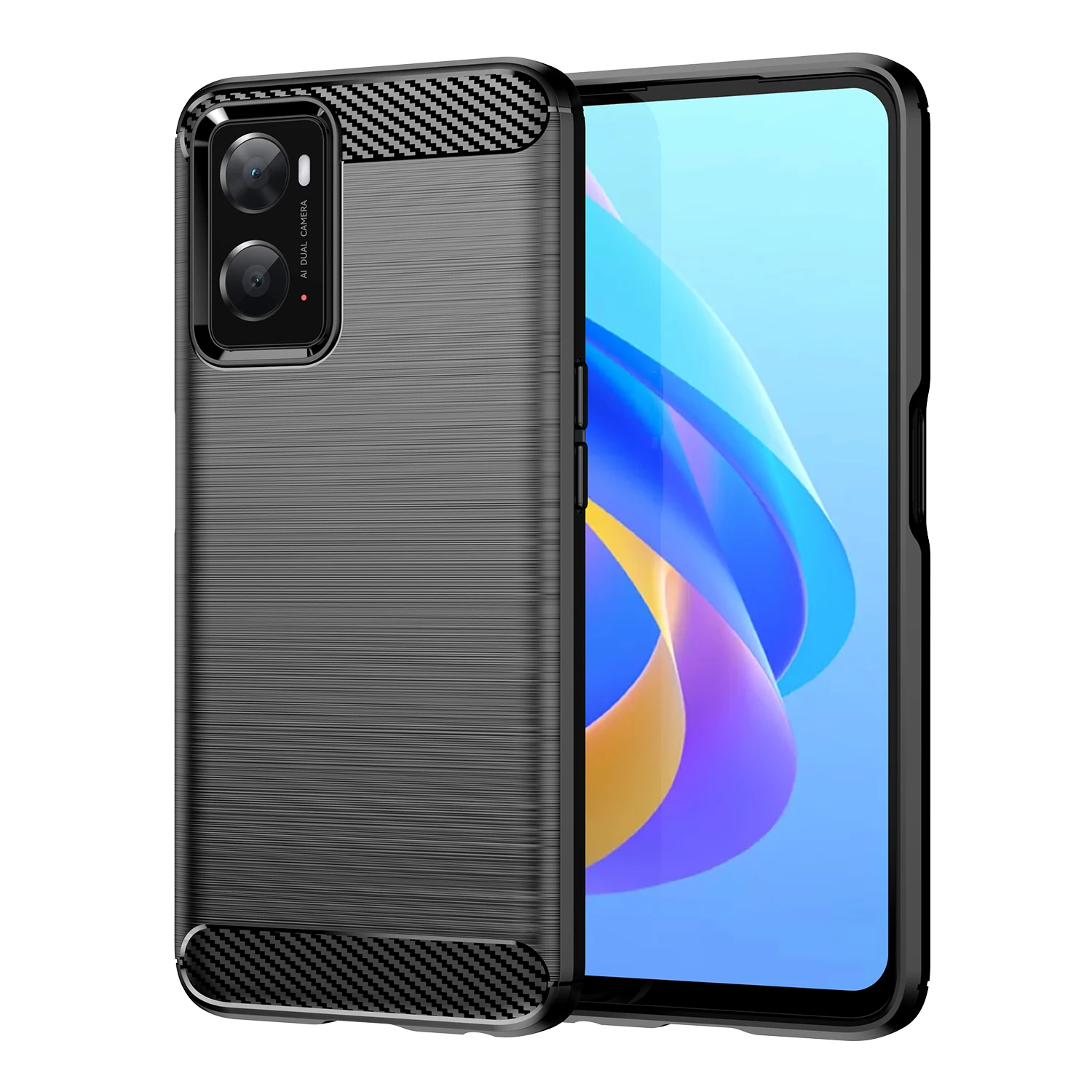 

Soft Silicon Brushed Case for OPPO A96 A76 A36 R15 A3 A73 A75 A79 Find X5 Pro Lite with Texture Carbon Fiber Design Phone Cover