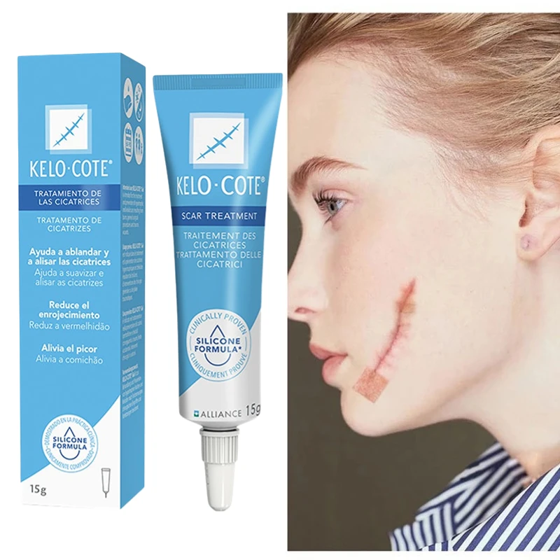 

kelo-cote/ Barker Scar Removal Paste Gel Skin Care Stretch Marks Removal Acne Spots Surgical Scar Treatment Body Skin Care 1pcs