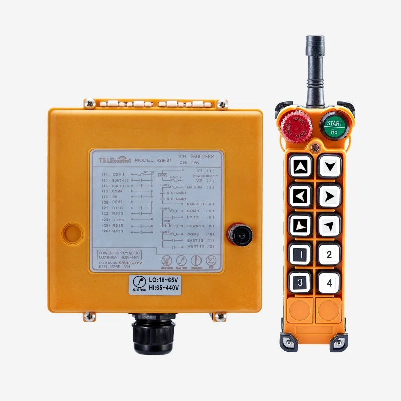 

Ningbo Uting F26-B1 high quality IP65 433mhz wireless radio remote control for crane