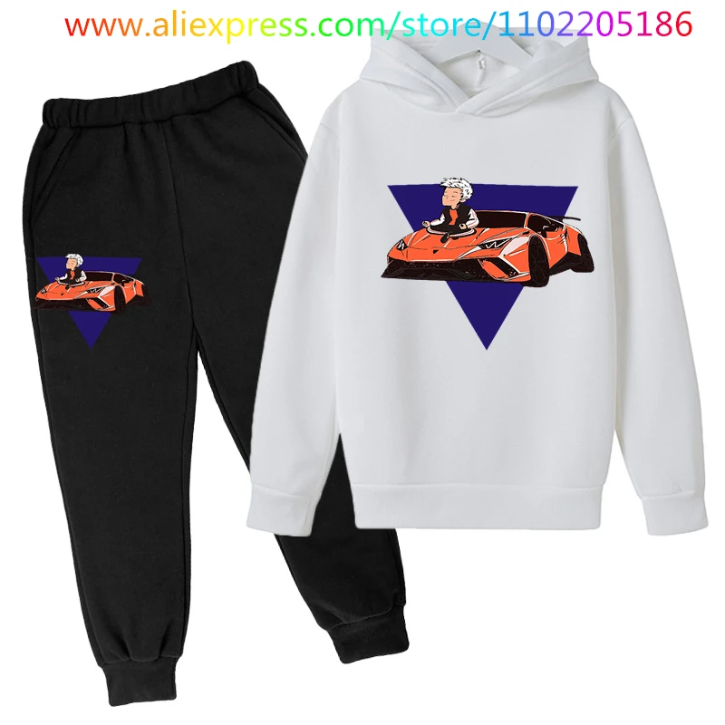 

Детские комплекты, топы и штаны, Детская толстовка а4 с пончиками, одежда для мальчиков, свитшот, повседневный костюм из 2 предметов для девоч...