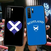 scotland scottish flag black soft cover the pooh for huawei nova 8 7 6 se 5t 7i 5i 5z 5 4 4e 3 3i 3e 2i pro phone case cases