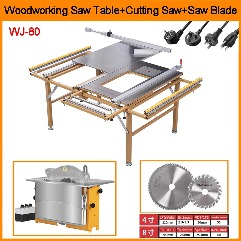 

Portable Woodworking Set Woodworking Table Saw Household Dust-free Saw Solid Wood Composite Laminate Floor Cutting Machin