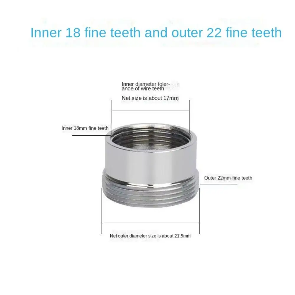 

Набор адаптеров для кухонного смесителя с шайбой, комплект из 18/20/22/24 мм-22 мм, с экономичным разъемом «Папа/мама», аксессуары для ванной комнаты