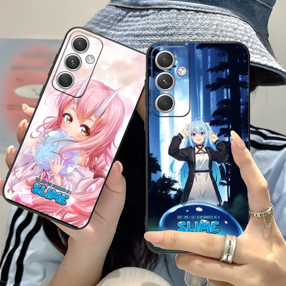 Slime Tensura Rimuru Mobile Phone Case for Samsung Galaxy S24 S23 S22 S21 S20 S10 S9 Plus FE Ultra Lite Black Cover Shell