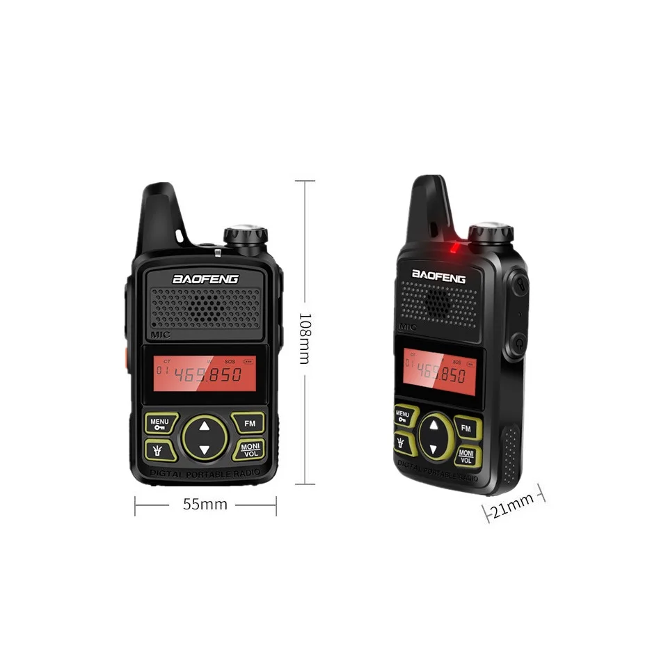 BF-T1 Kids Radio Scanner Baofeng Mini Walkie Talkie UHF 400-470MHz Ham Radio Station hf Transceiver with Headsets