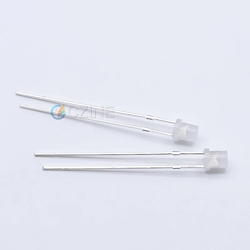 1000 шт./упаковка светодиодные лампы 3 мм с плоским верхом в