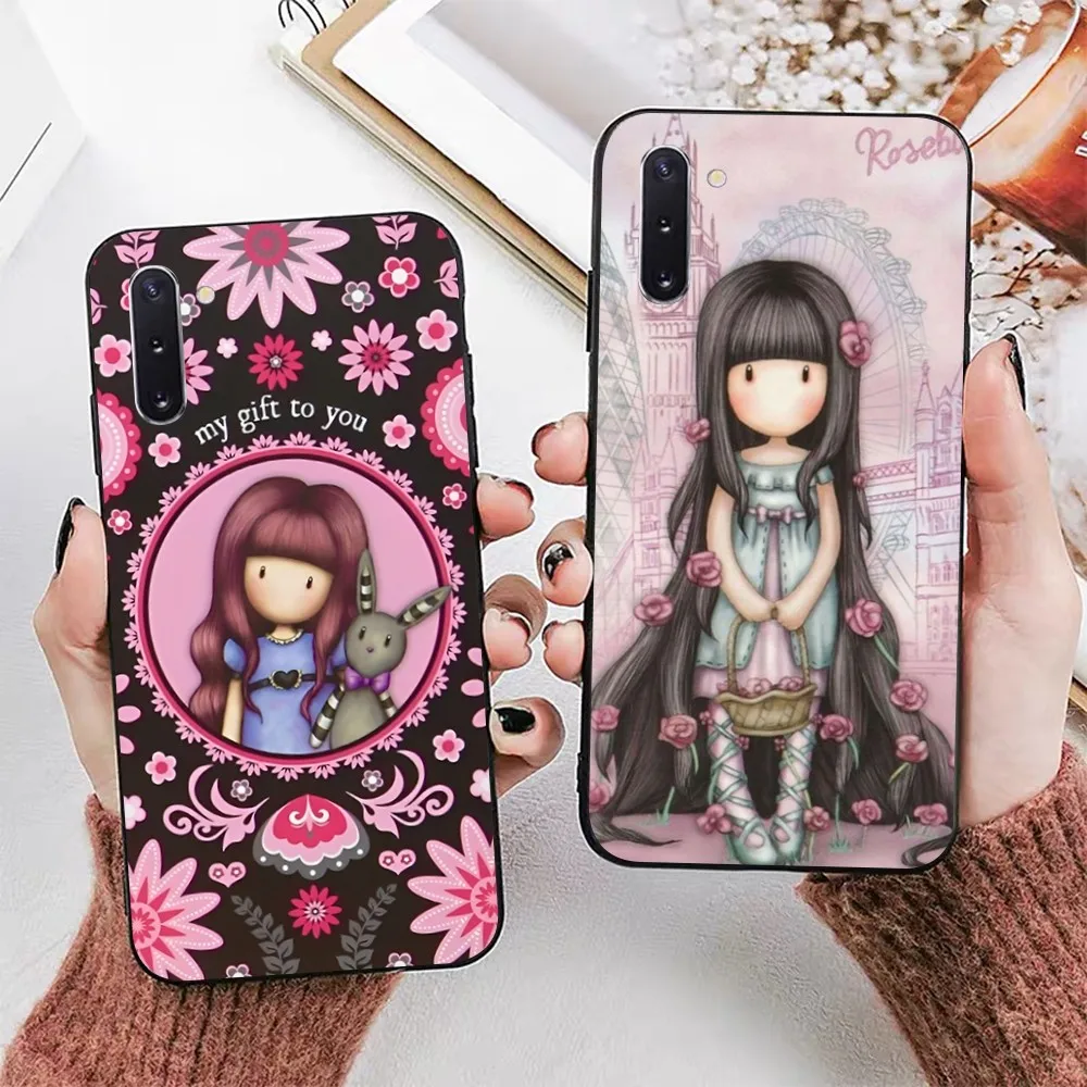 

Girl Kid Art Illustration S-santoro Phone Case For Samsung Note 8 9 10 20 pro plus lite M 10 11 20 30 21 31 51 A 21 22 42 02 03
