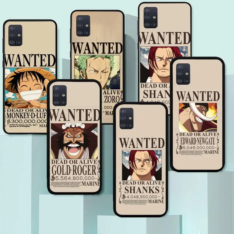 

One Piece Luffy Wanted Phone Case For Xiaomi Mi11 Mi10 Note10 Note3 Max3 Max2 Mix2 F1 Lite Pro Fundas Cover