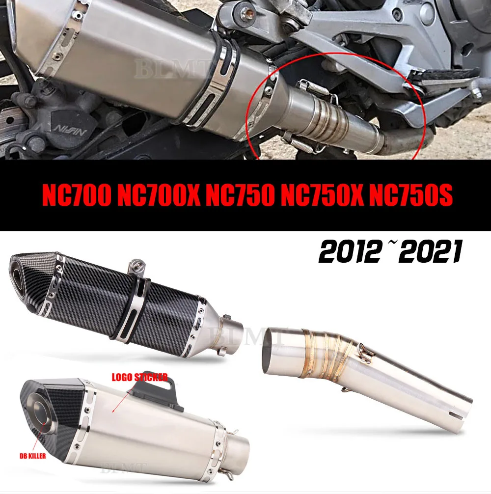 

Модифицированный глушитель выхлопных газов для мотоцикла, глушитель выхлопных газов для Honda NC700 NC700X NC750 NC750X NC750S