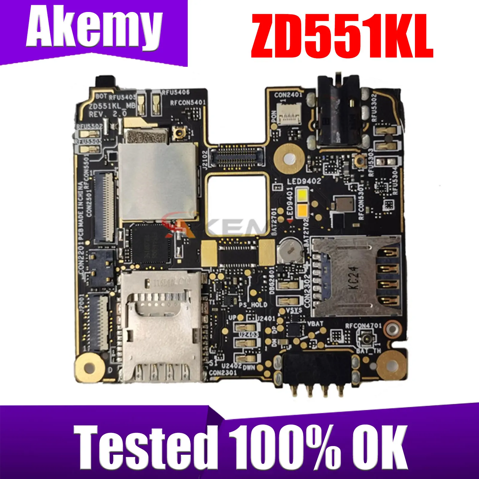 

32GB for ASUS ZenFone Selfi ZOOUD ZD551KL Motherboard Mainboard Logic Board Circuits Keypads