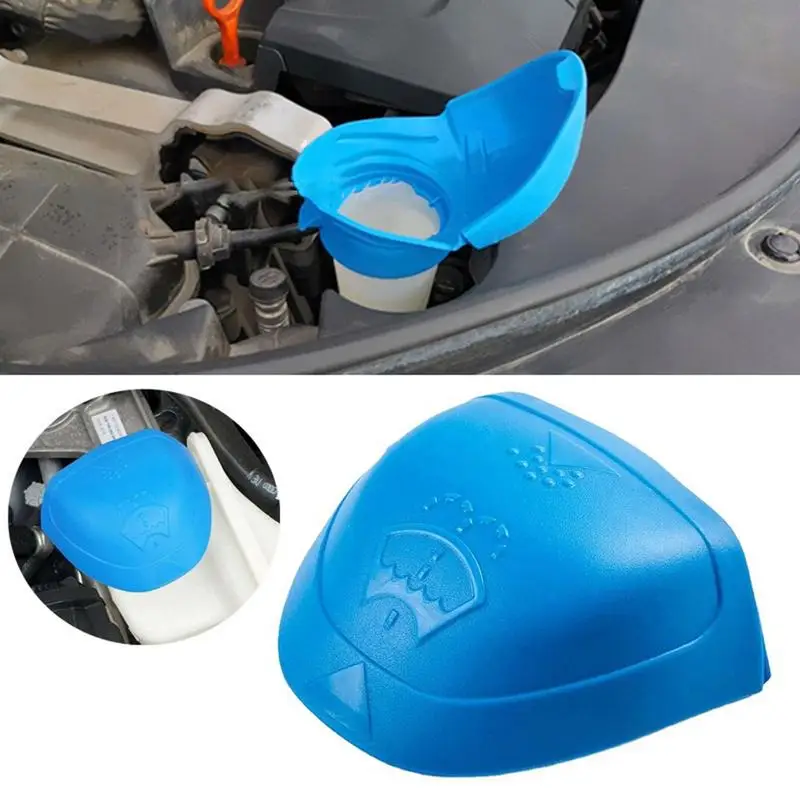 

6V0955485 6V0 955 485 Wiper Washer Fluid Reservoir Tank Bottle Windshield PP Material Cover Cap Lid Plastics Blue For Audi VW