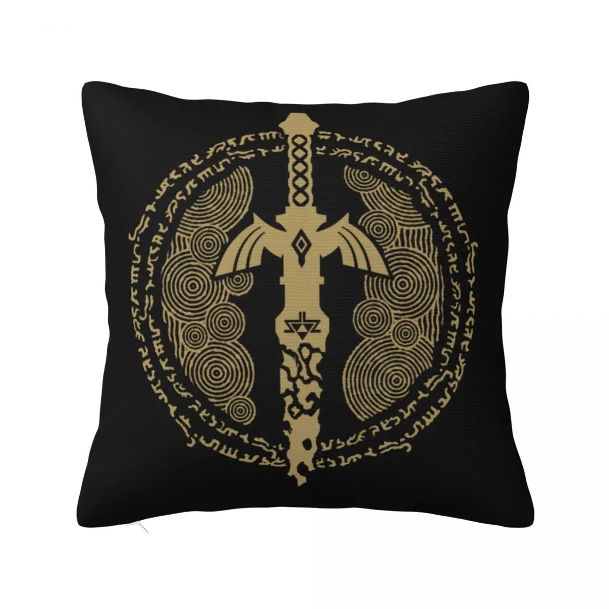 

Tears Of The Kingdom Master Sword Pillowcase Printed Polyester Cushion Cover Decor Vintage Game Throw Pillow Case Cover Chair