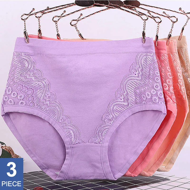 

Cotton Panties For Women Plus Size Underpants Lace Sexy Lingerie Briefs Soft Crotch Underwear Breathable Female Intimates