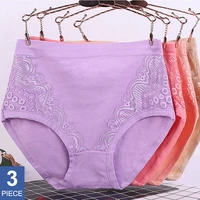 cotton panties for women plus size underpants lace sexy lingerie briefs soft crotch underwear breathable female intimates