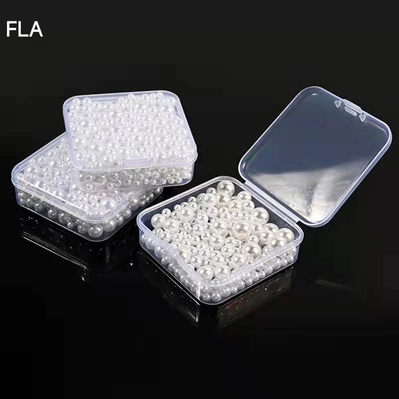 

600g/Bag 3/5/6/8/10mm Pearl Beads Mixed Loose Round Beads Craft White Beige DIY Imitation Beads Simulation Non-porous Pearl