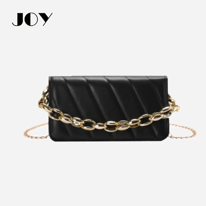 

JOY Women's New PU Solid Color Rhombic Small Satchel Shoulder Bag