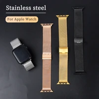 stainless steel strap for apple watch 6se54321 38mm 40mm metal watch band for iwatch series se6 42mm 44mm bracelet strap