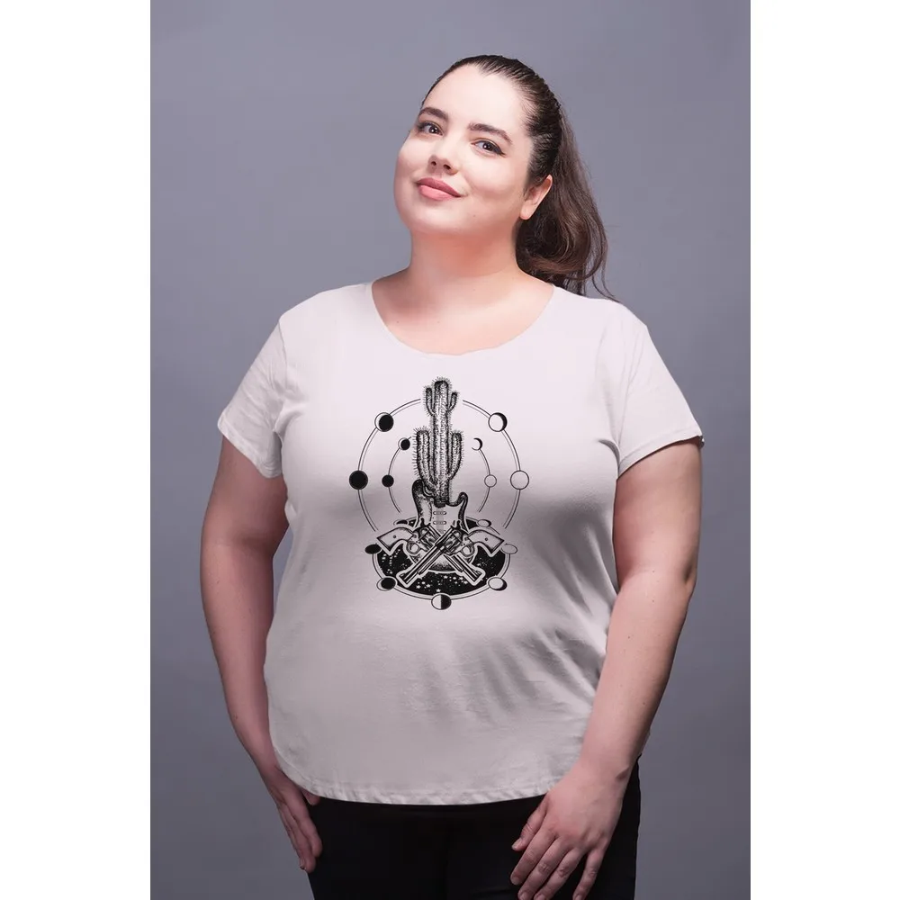 

Женская хлопковая Футболка большого размера Dorlie Wear Desert