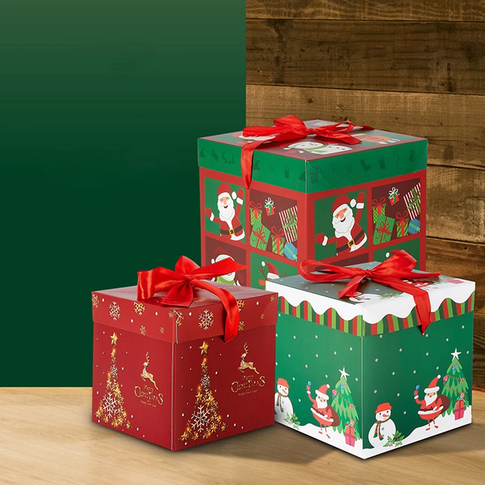 With Ribbon Rectangle Collapsible Box With Magnetic Lid For Christmas Wedding Valentine's Day Gift Packaging