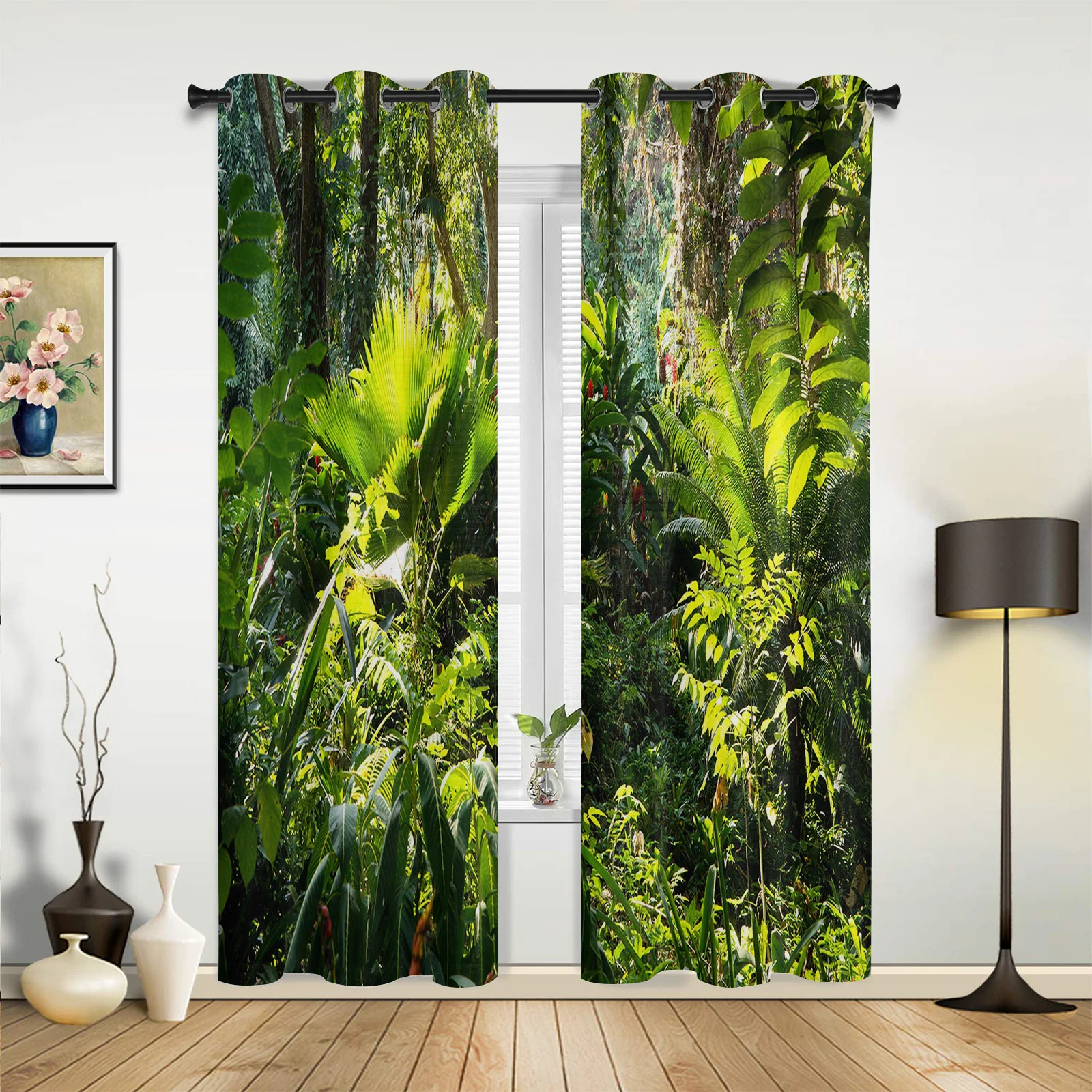 

Wild Forest Sun Flower Grass Curtains for Bedroom Living Room Drapes Kitchen Children's Room Window Curtain Modern Home Decor
