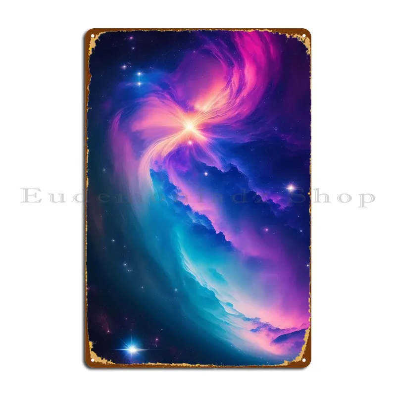 

Космические металлические знаки, персонализированные Клубные таблички, настенная пещера, ржавый жестяной знак, плакат