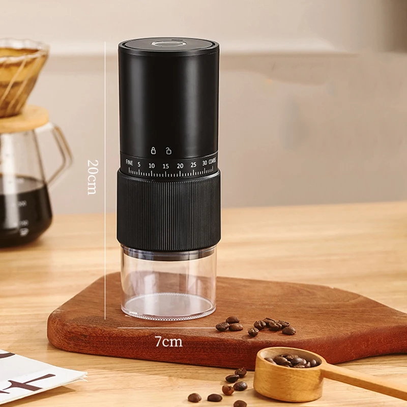 Портативная кофемолка с жерновами маленькая электрическая 30 регулируемыми