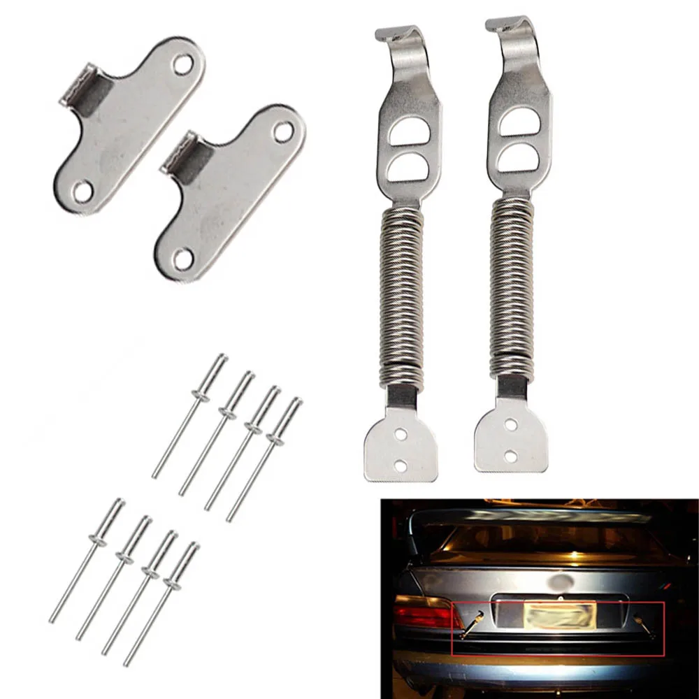 

1 Pair Universal Car Styling Tunning Boot Bonnet Springs Clips Pin Kit Hood Lock Panel Race Rally Security for Car Hood