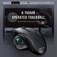SeenDa Rechargeable Trackball Mouse Bluetooth+2.4G Dual Mode Wireless Mouse for PC Mac Computer Laptop Tablet Gamer Mause 1